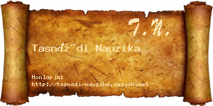 Tasnádi Nauzika névjegykártya